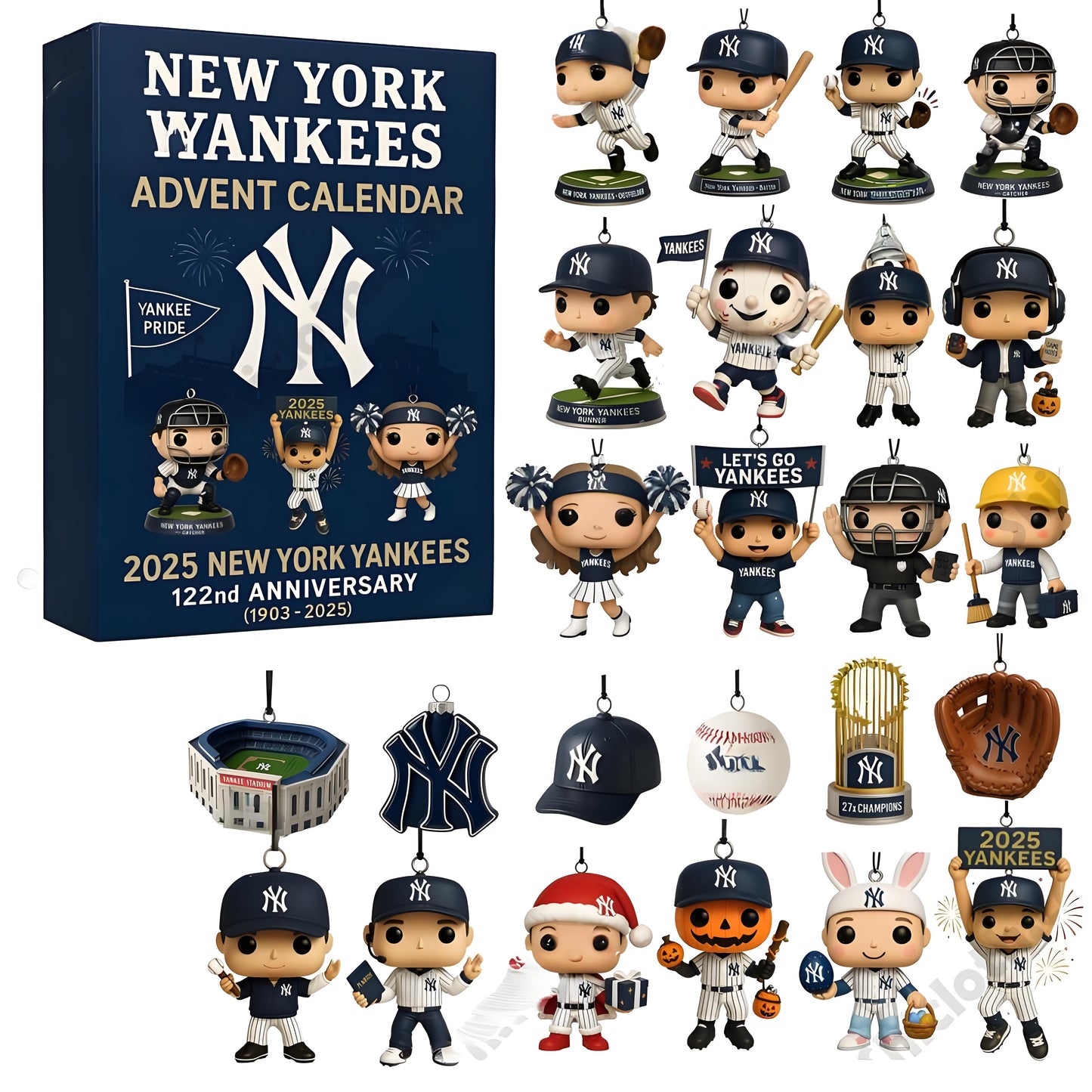 2025 New York Yankees 122nd Anniversary Advent Calendar