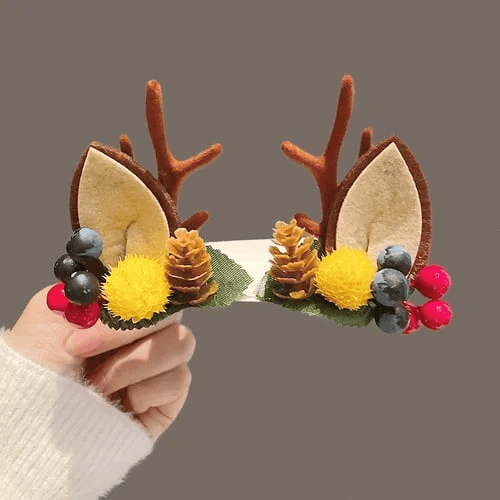 (🎁Christmas Hot Sale- 48% OFF🎁) Reindeer Antlers Xmas Hair Clip