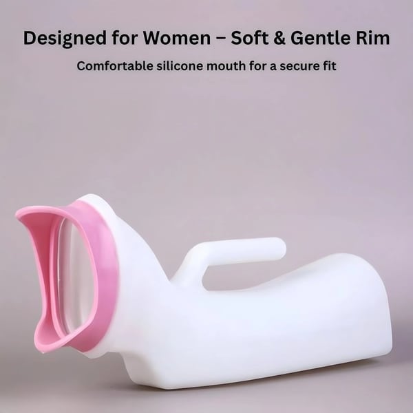 2000ml Men's Urinal & 1000ml Female Urinal – Sleep Easy, Stay Dry, No Spills