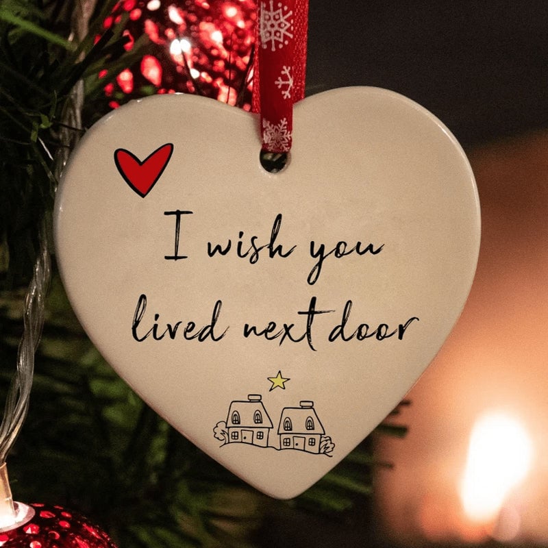 2023 Christmas heart-shaped ornaments