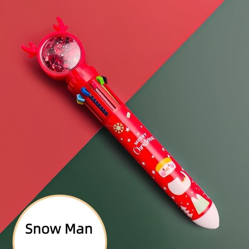 (🎁Early Christmas Hot Sale- 48% OFF🎁) Cute Christmas Glitter Pen Set - Buy 6 Get EXTRA 20% OFF & FREE SHIPPING