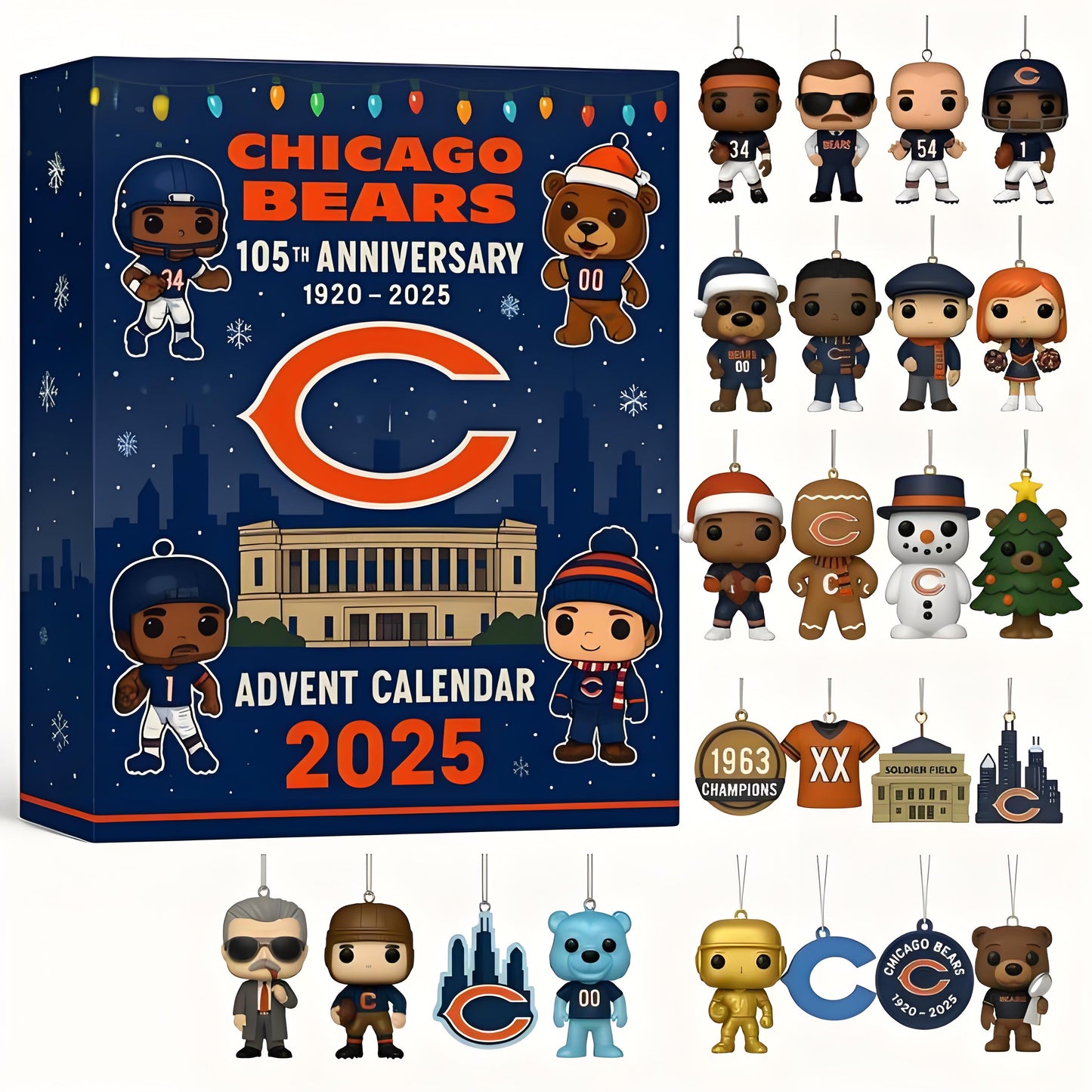 Chicago Bears 105th Anniversary 2025 Advent Calendar