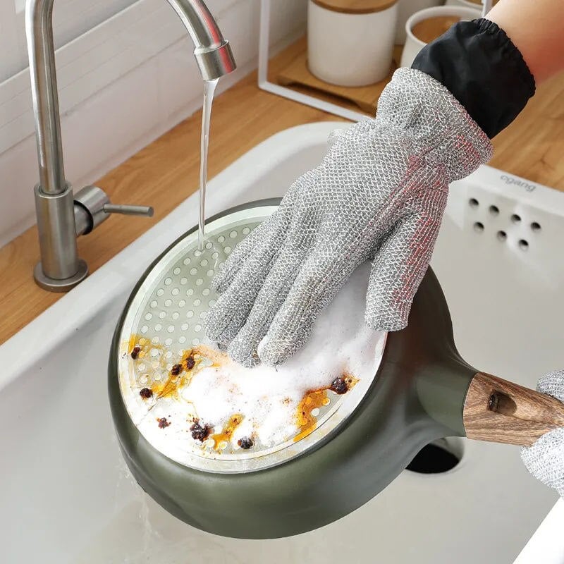 (48% OFF) Wire Dishwashing Gloves