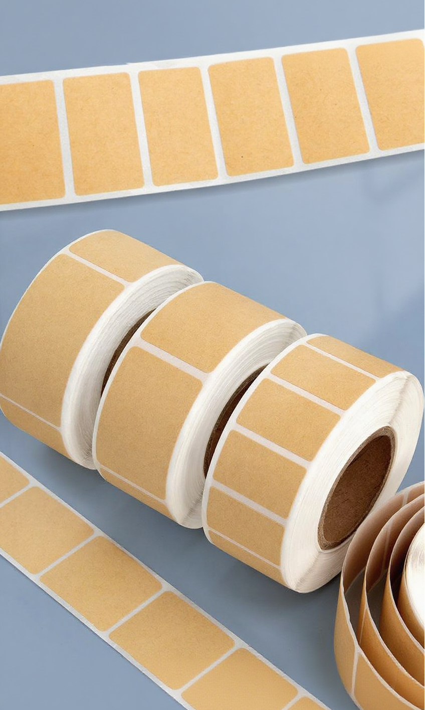 Kraft paper tear-off label sticker