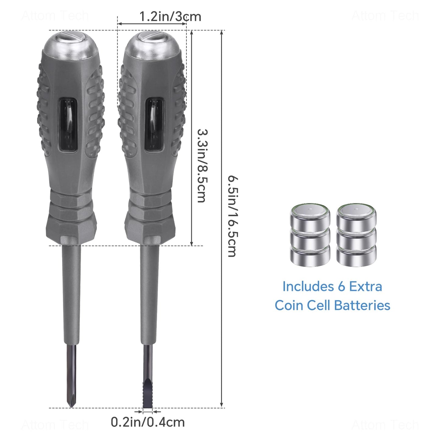 2PCS Voltage Tester Screwdriver Set