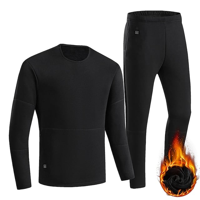 22 Areas Winter Thermal Fleece USB Electric Heating Suit