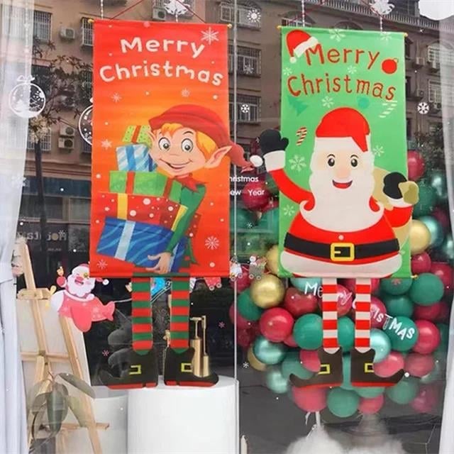 (🎁Early Christmas Hot Sale- 48% OFF🎁) Merry Christmas Window Sign Banners - Buy 3 Get EXTRA 10% OFF & FREE SHIPPING