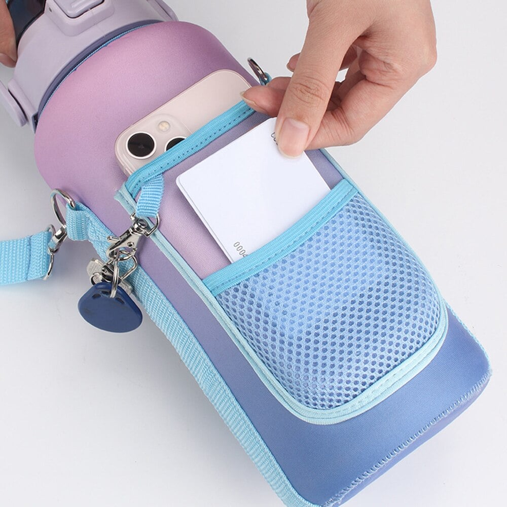 2L Large Capacity Water Bottle with Holder Bag