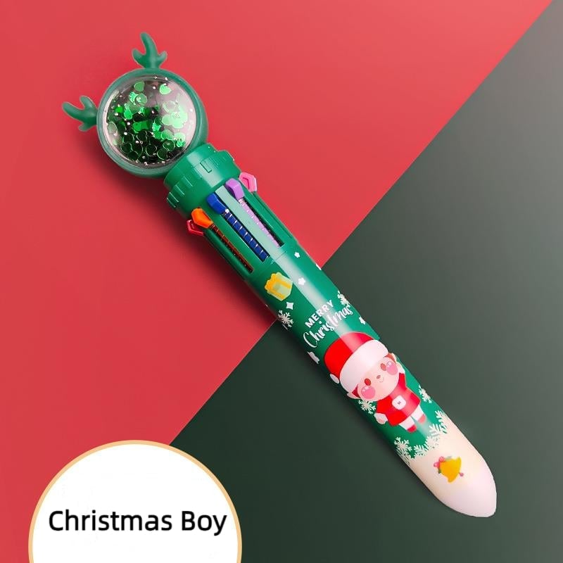 (🎁Early Christmas Hot Sale- 48% OFF🎁) Cute Christmas Glitter Pen Set - Buy 6 Get EXTRA 20% OFF & FREE SHIPPING