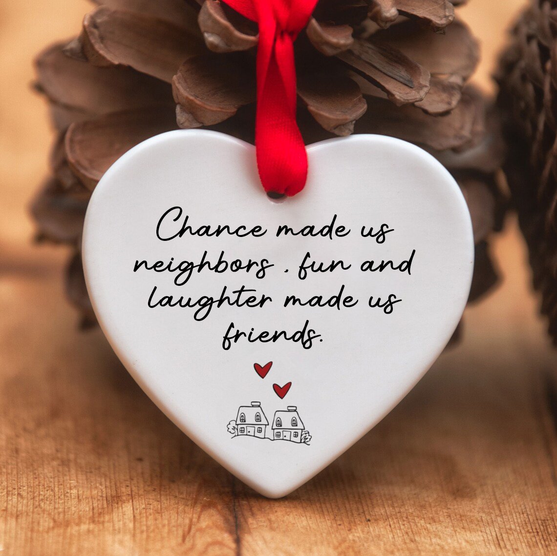 2023 Christmas heart-shaped ornaments