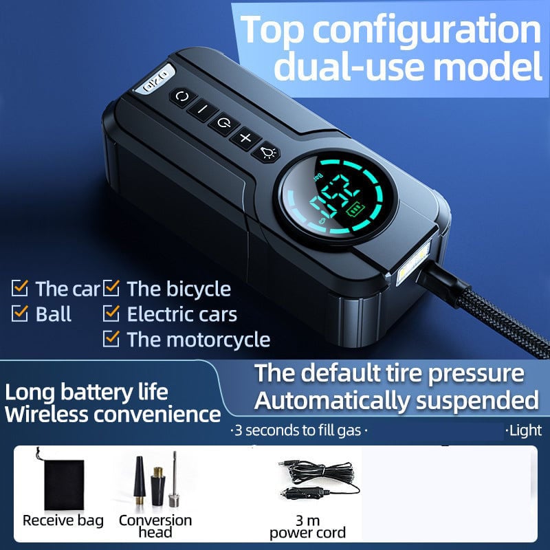 1min Fast Filling Mini Portable Tire Inflator