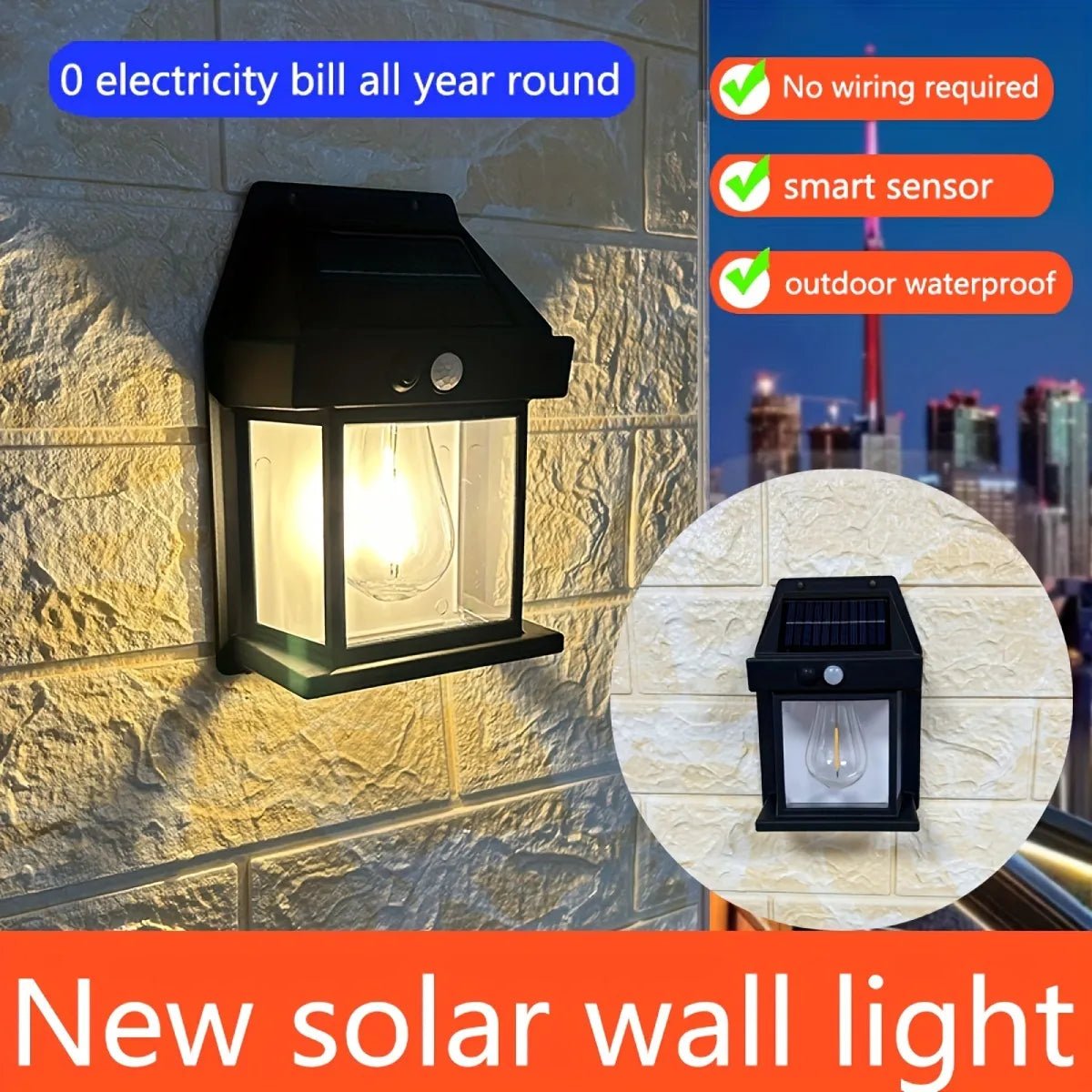 2025 New Outdoor Solar Wall Lamp (Buy 3 FREE 1 and Free Shipping)