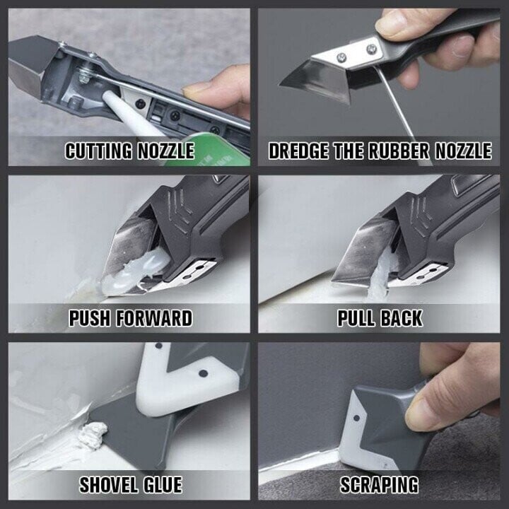 3 In 1 Glass Glue Angle Scraper