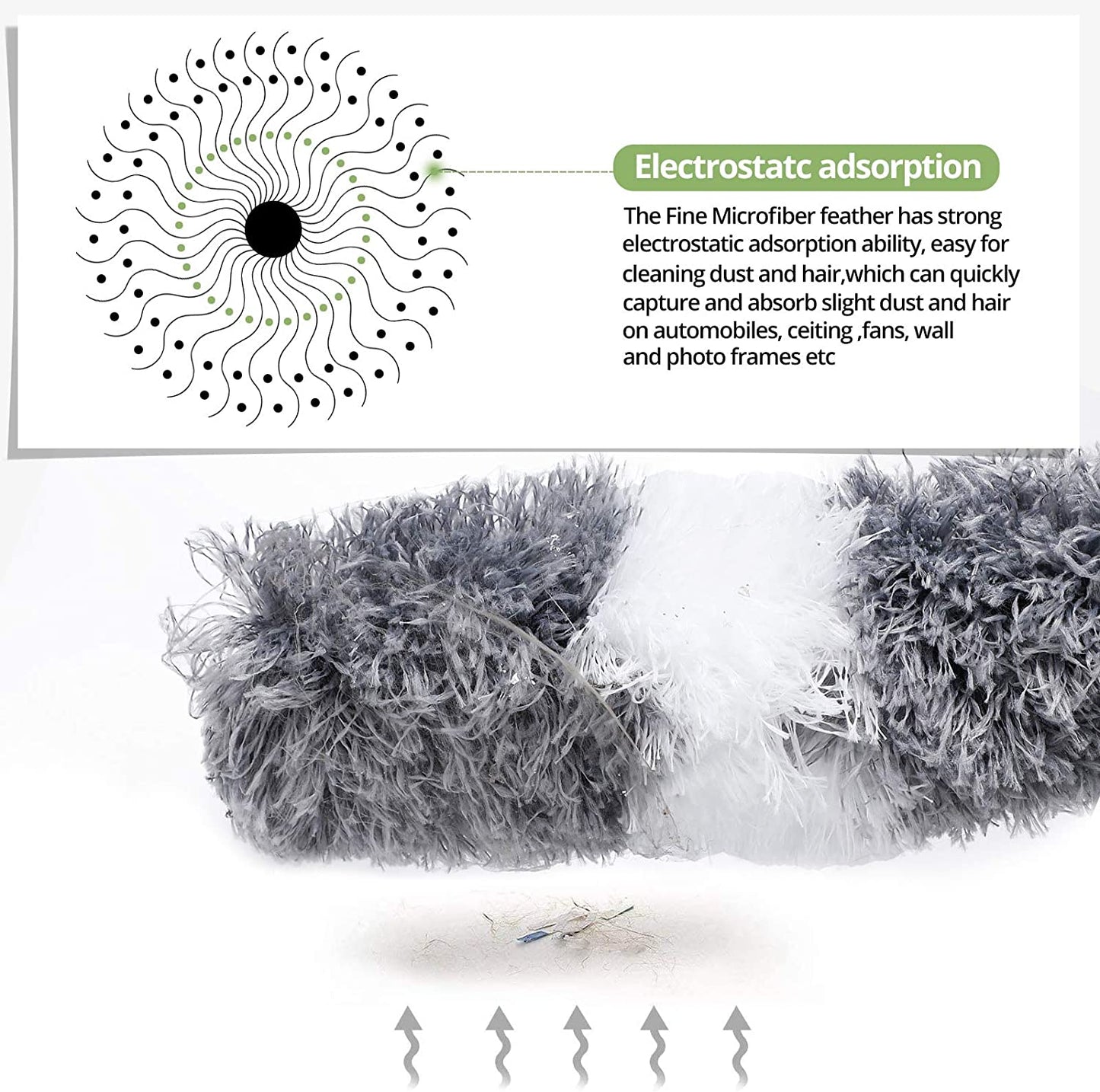 (Hot Sale 48% OFF)Microfiber Feather Extendable Duster(Stretch to 280cm/110in)
