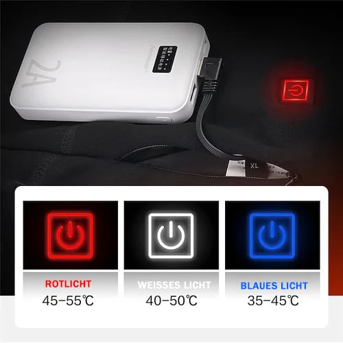 22 Areas Winter Thermal Fleece USB Electric Heating Suit