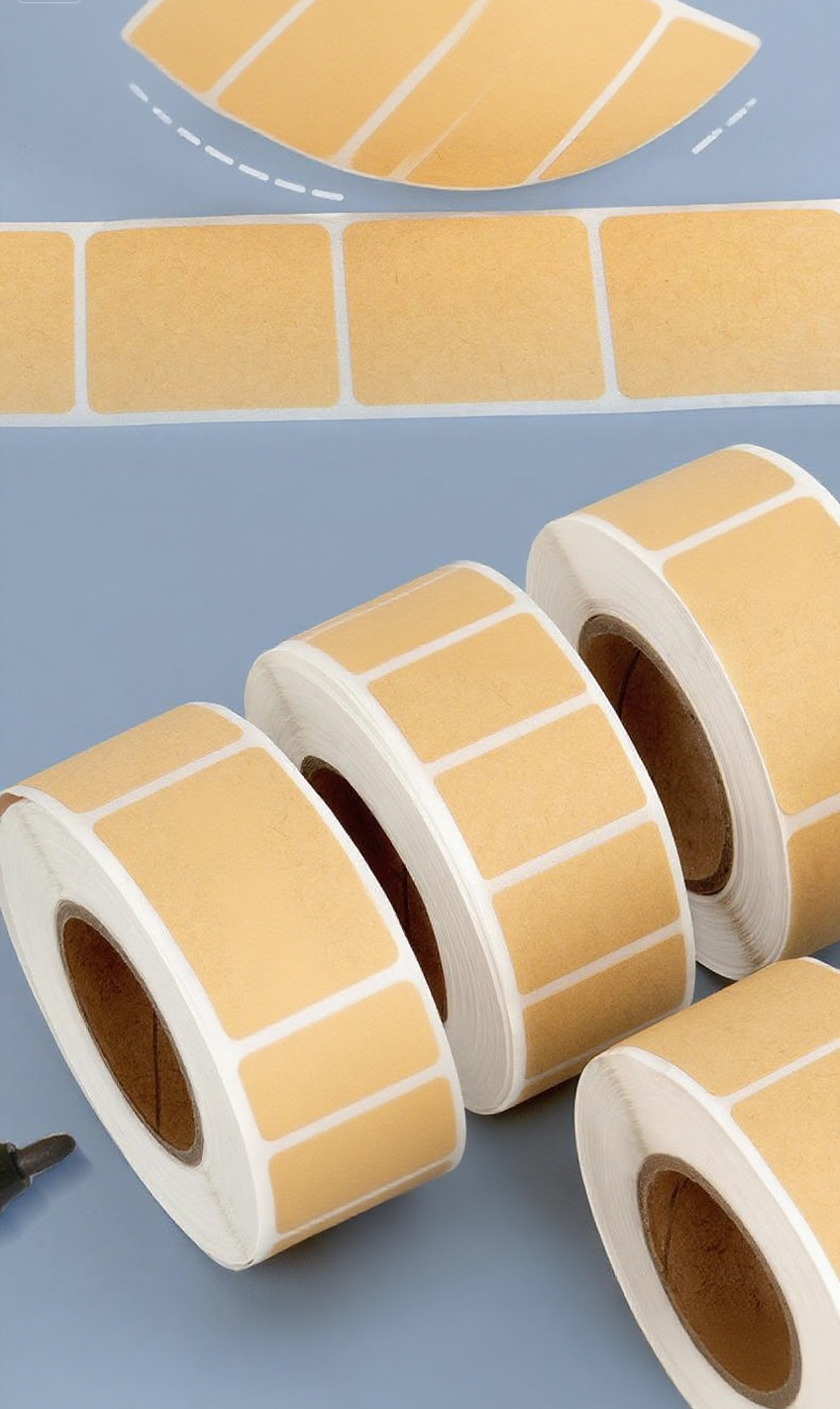 Kraft paper tear-off label sticker
