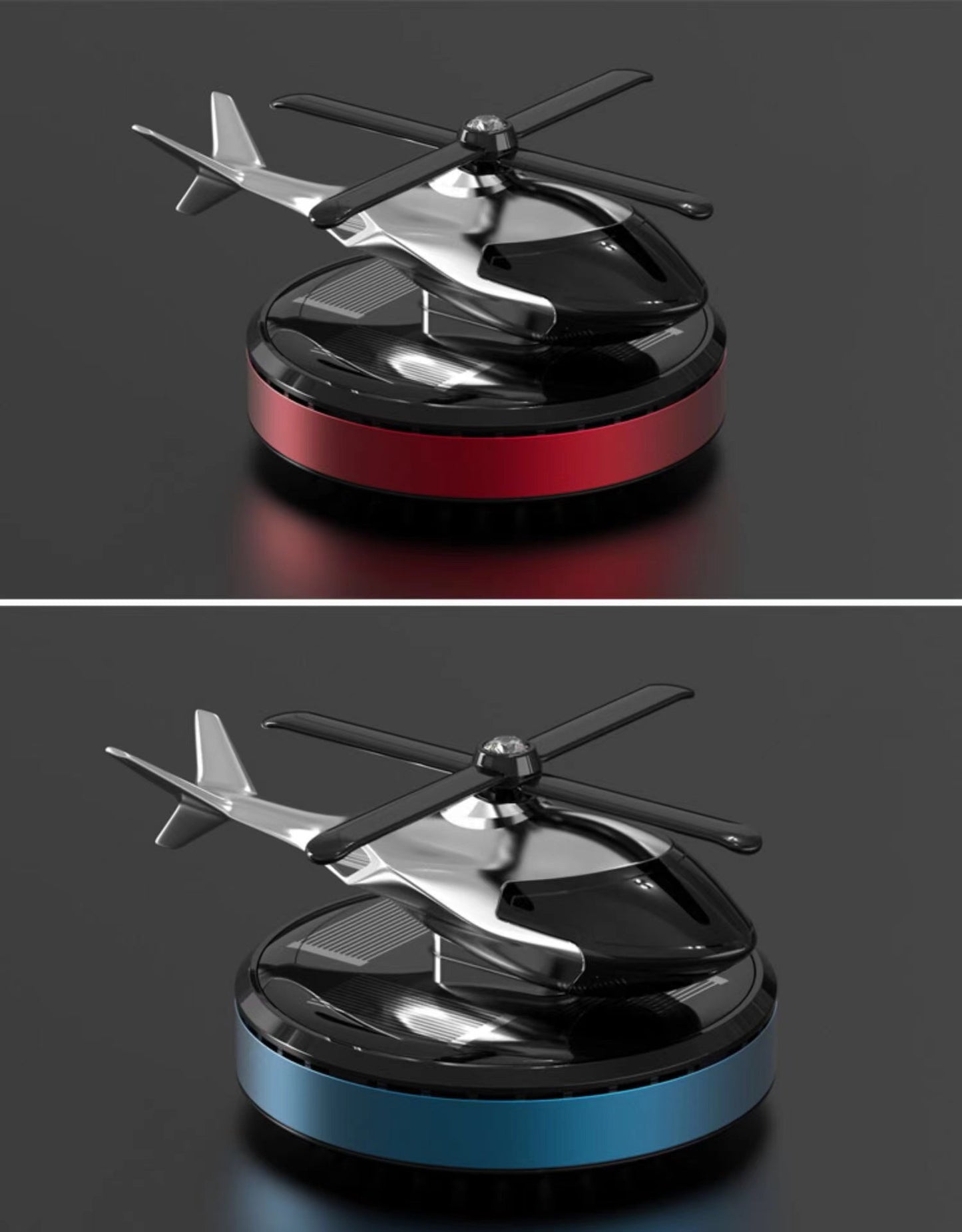 (⏰49% OFF)-🎁Metal Solar Helicopter Air Freshener v2.0 - 🔥Free air freshener