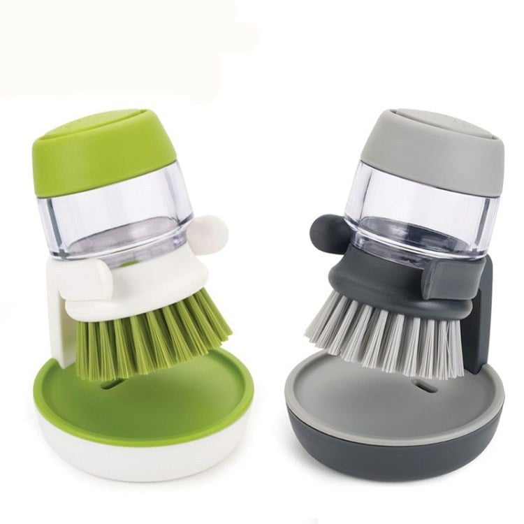 (Hot Sale- 48% OFF)Kitchen Soap Dispensing Palm Brush