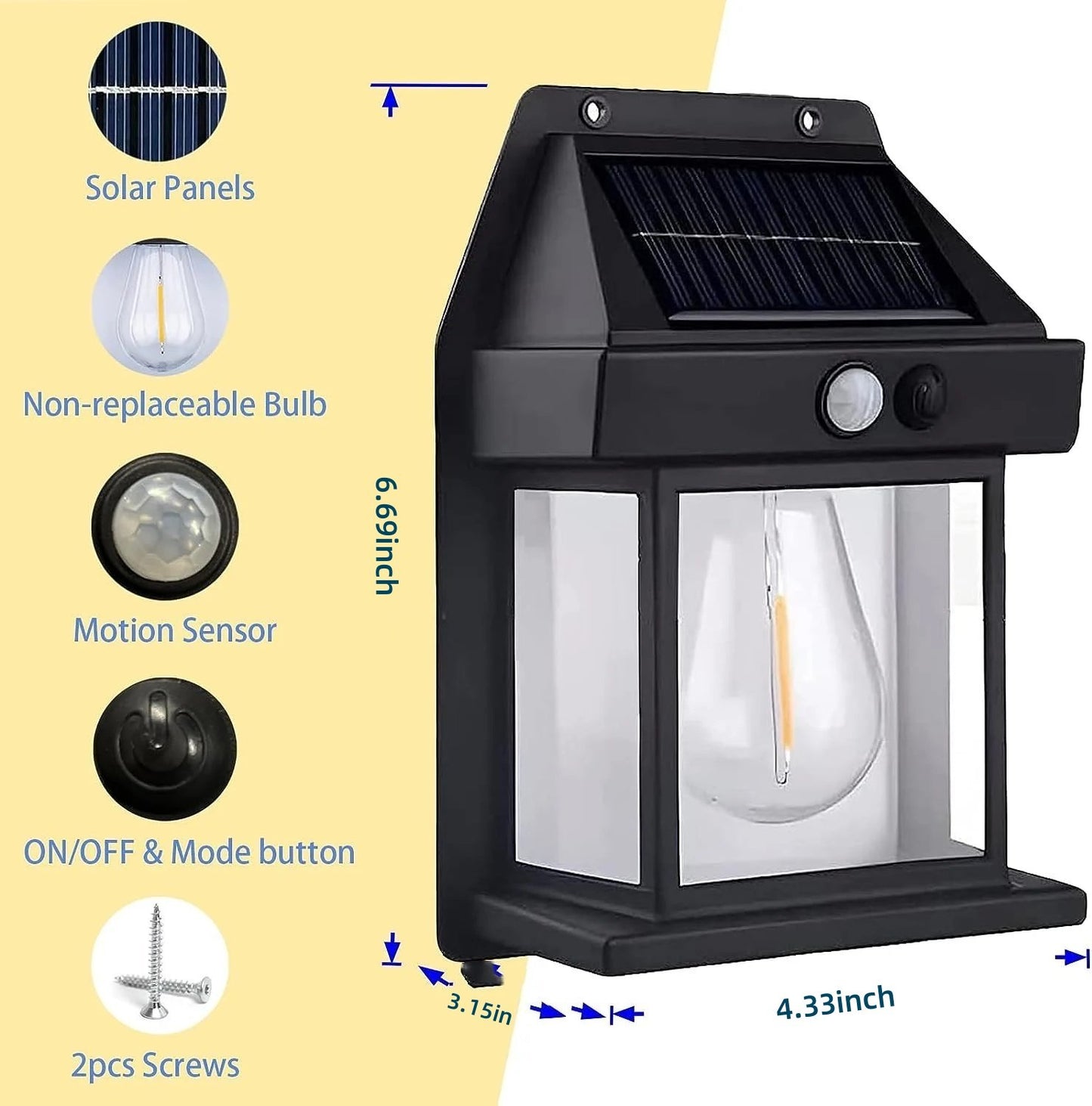 2025 New Outdoor Solar Wall Lamp (Buy 3 FREE 1 and Free Shipping)