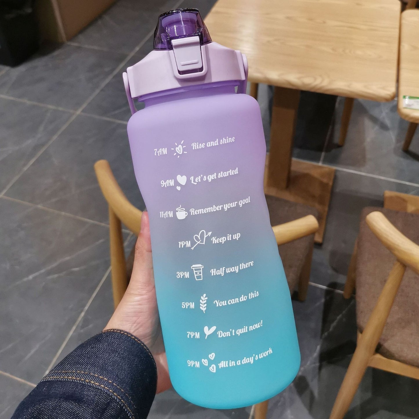 2L Large Capacity Water Bottle with Holder Bag