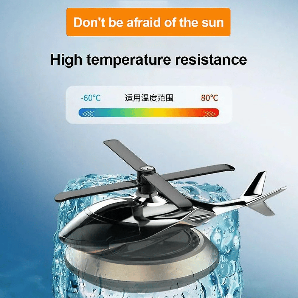 (⏰49% OFF)-🎁Metal Solar Helicopter Air Freshener v2.0 - 🔥Free air freshener