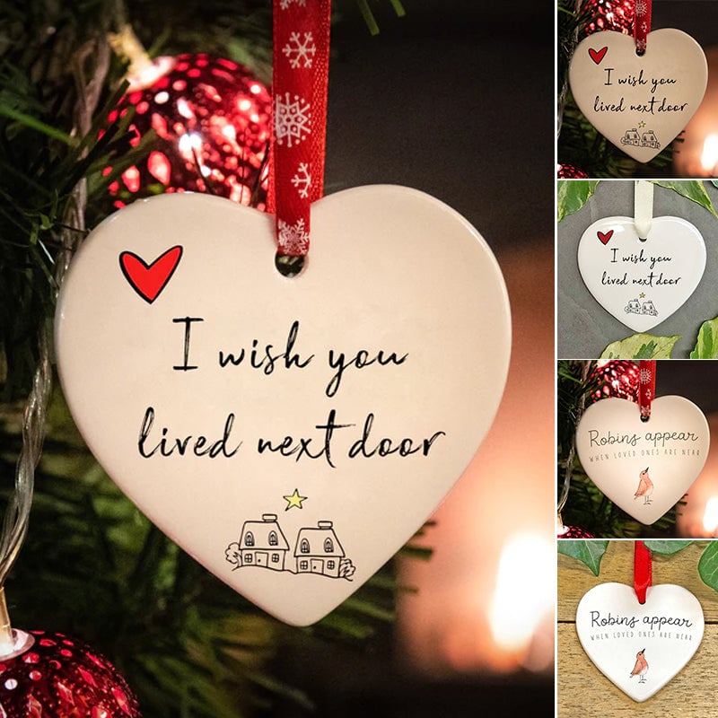 2023 Christmas heart-shaped ornaments