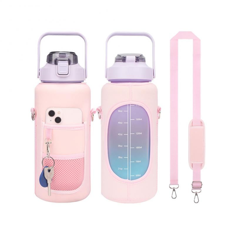 2L Large Capacity Water Bottle with Holder Bag