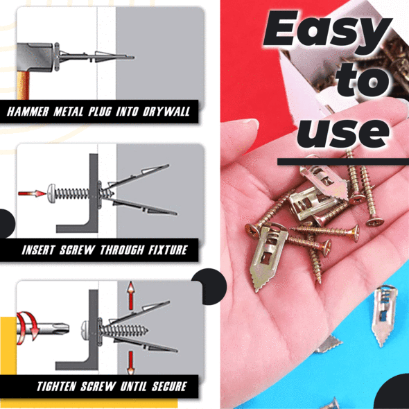 (🎅EARLY XMAS SALE - 48% OFF)Self-Drilling Anchors Screws