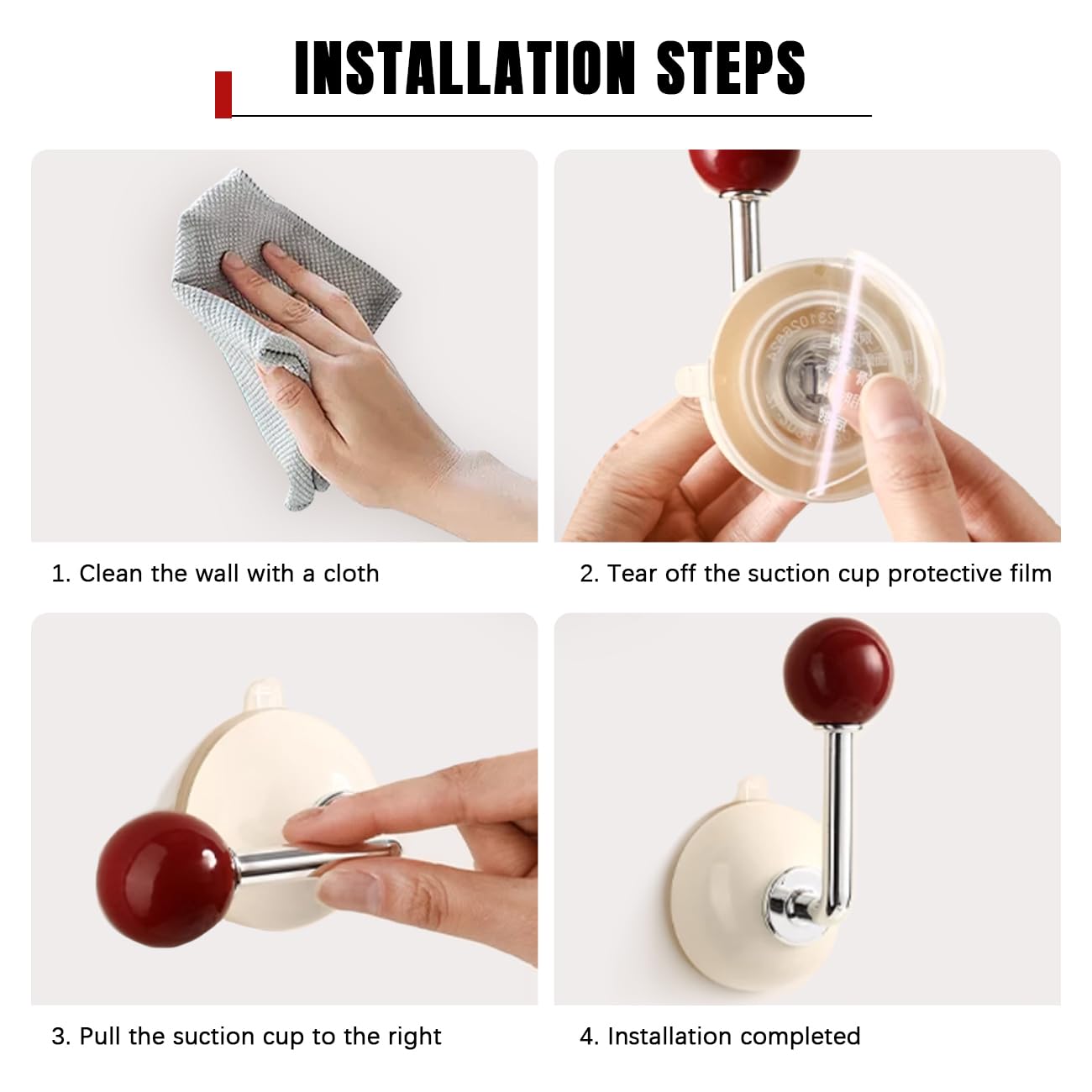 2 PCS Suction Cup Hook