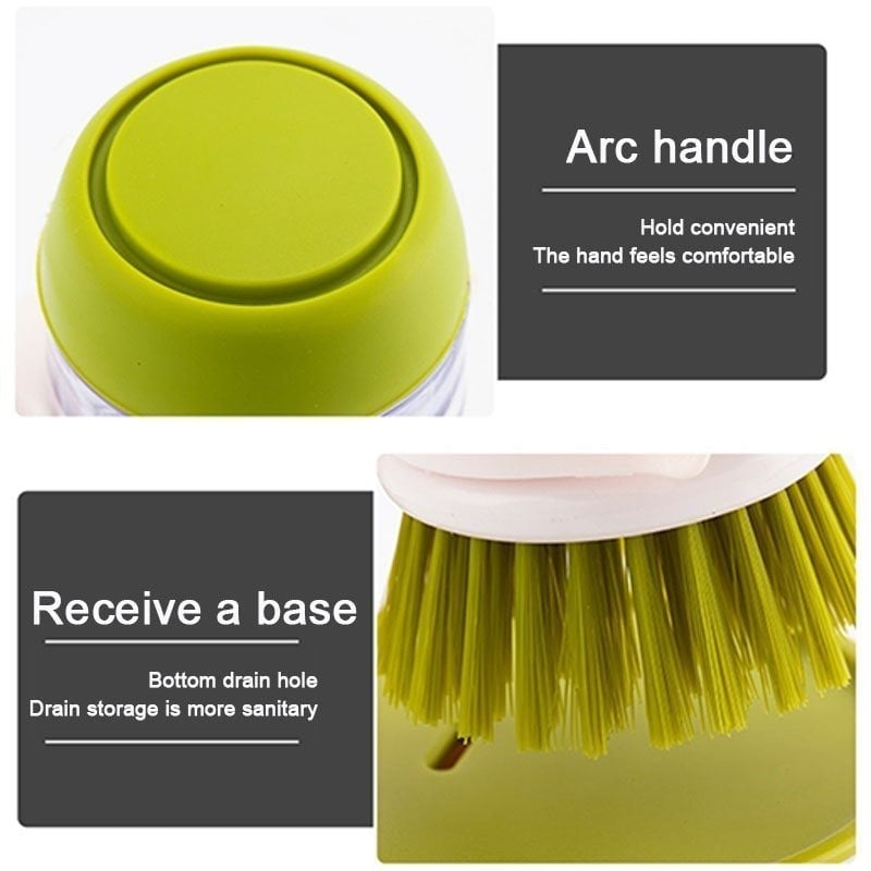 (Hot Sale- 48% OFF)Kitchen Soap Dispensing Palm Brush