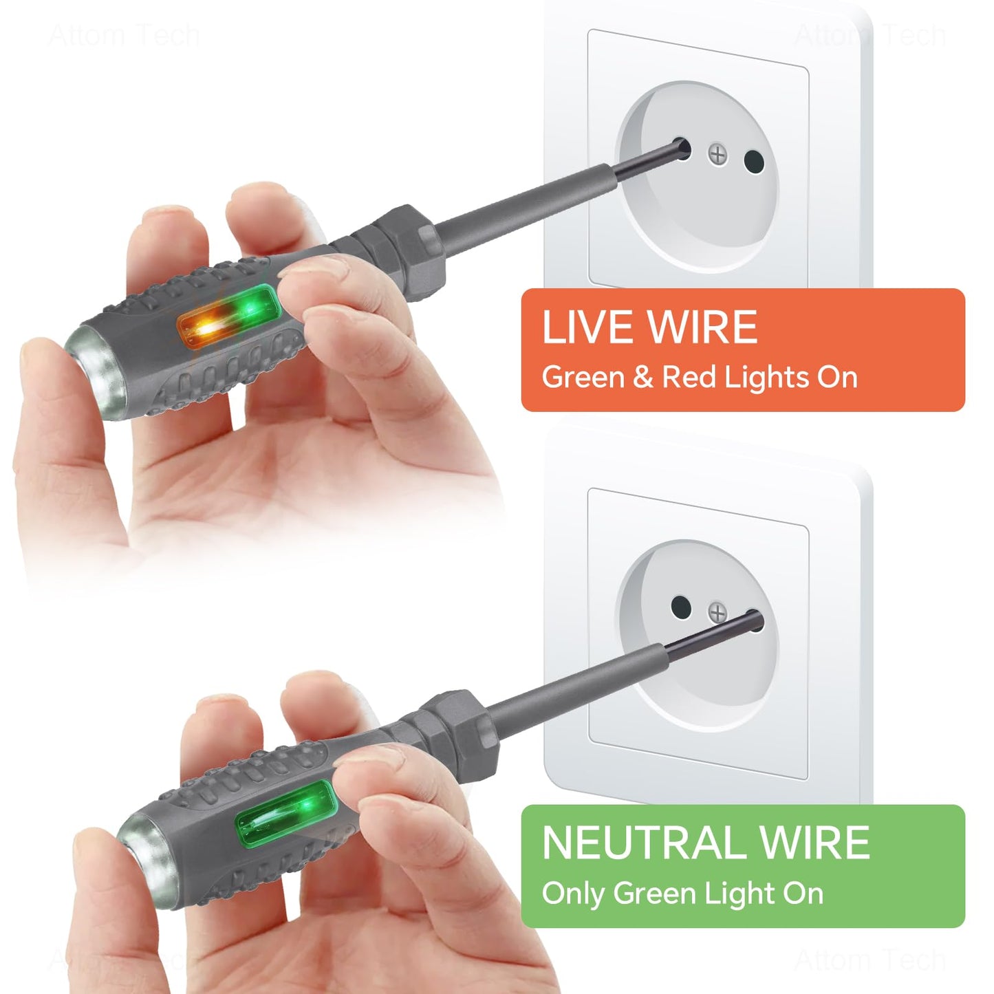 2PCS Voltage Tester Screwdriver Set