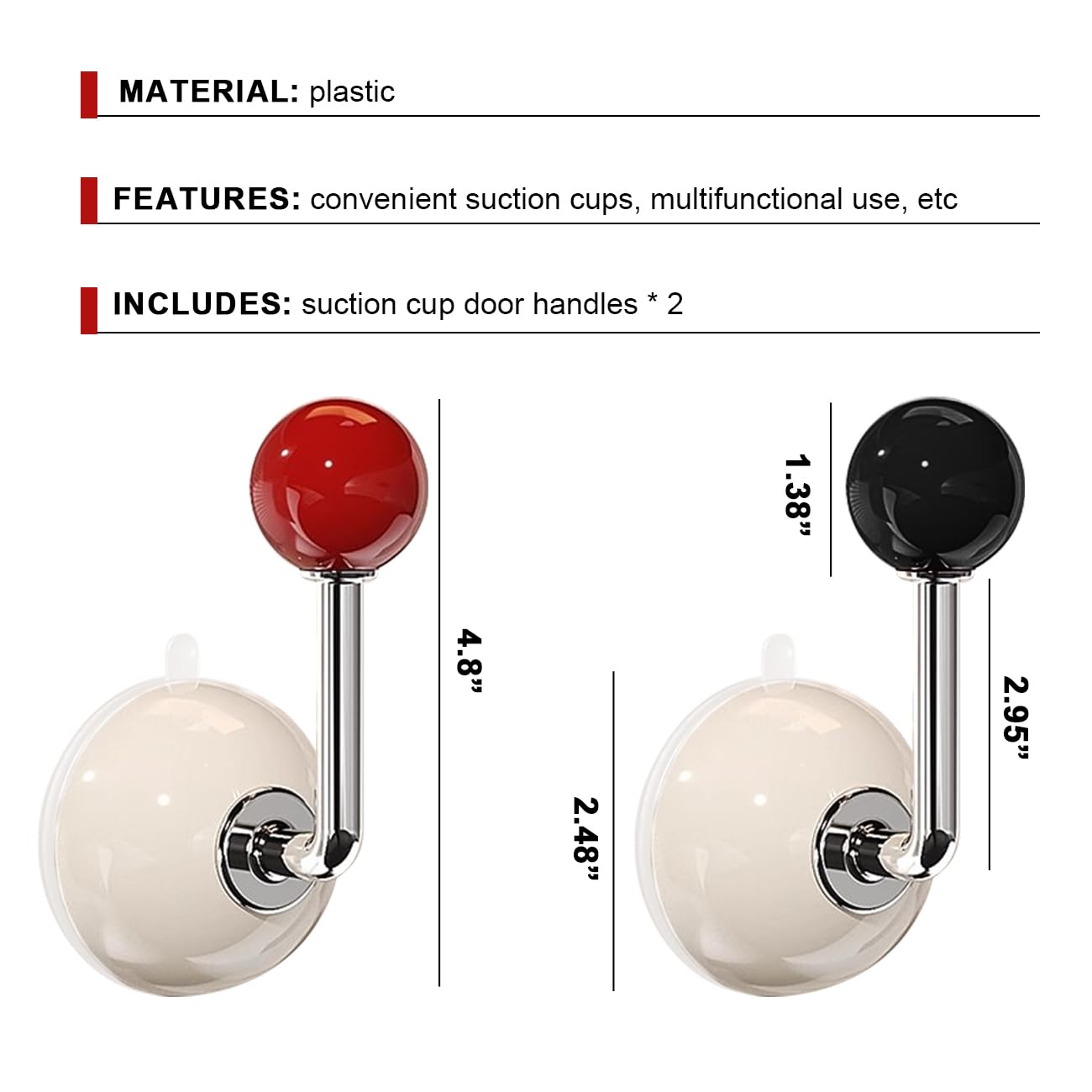2 PCS Suction Cup Hook