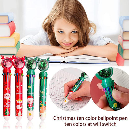 (🎁Early Christmas Hot Sale- 48% OFF🎁) Cute Christmas Glitter Pen Set - Buy 6 Get EXTRA  20% OFF & FREE SHIPPING