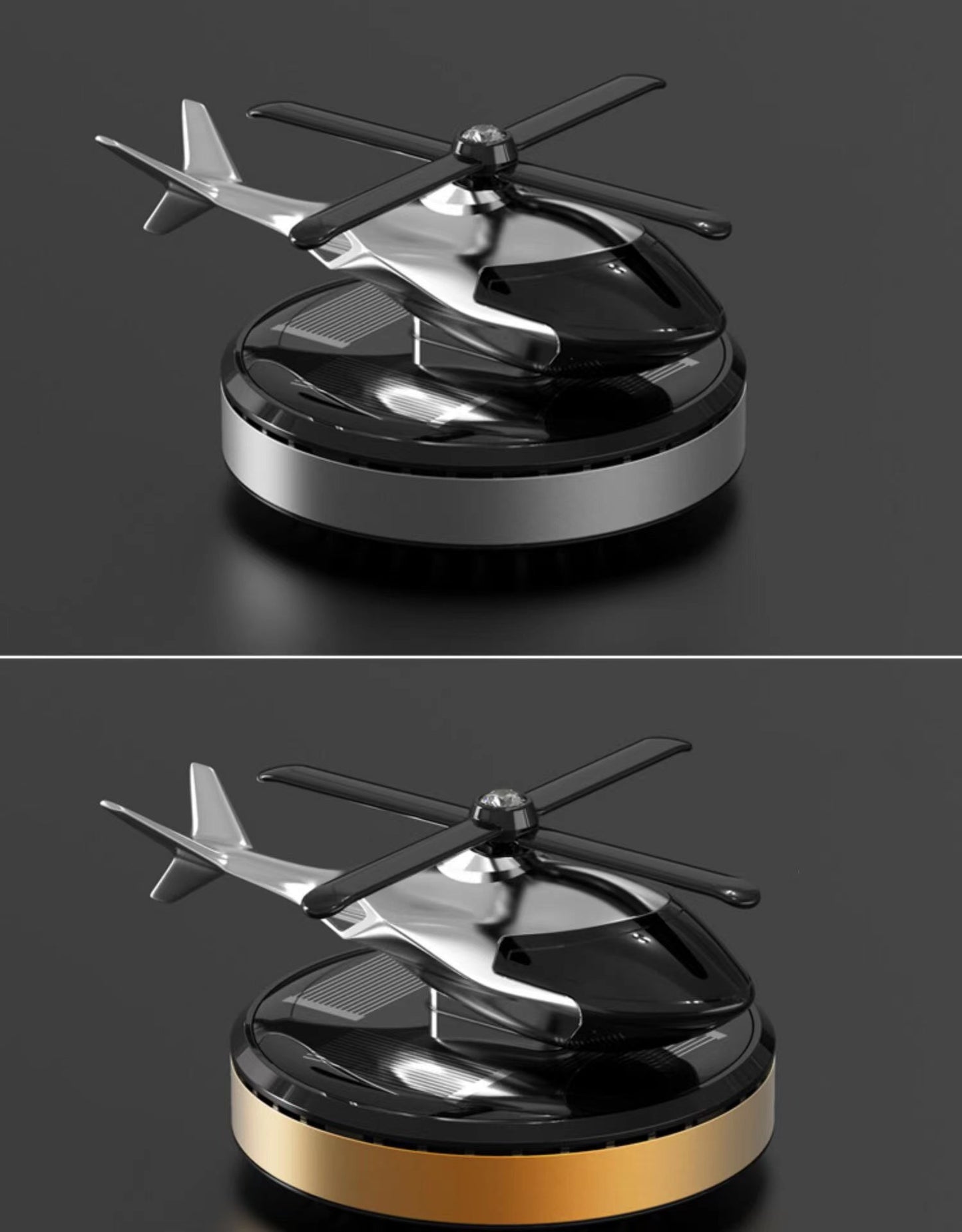 (⏰49% OFF)-🎁Metal Solar Helicopter Air Freshener v2.0 - 🔥Free air freshener