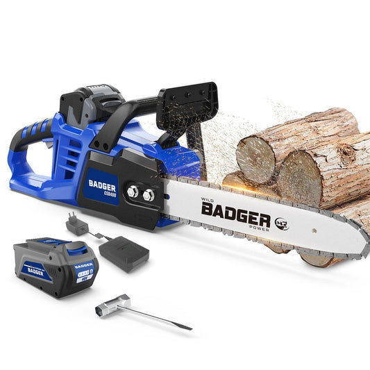 Wild Badger 40v 16" Cordless Electric Brushless Chainsaw