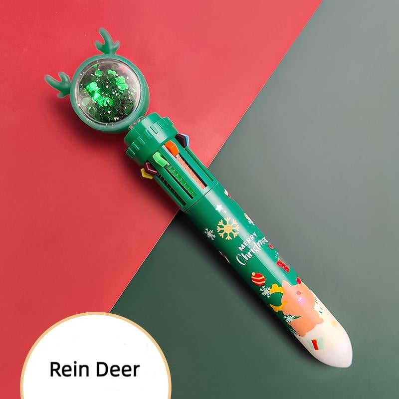 (🎁Early Christmas Hot Sale- 48% OFF🎁) Cute Christmas Glitter Pen Set - Buy 6 Get EXTRA  20% OFF & FREE SHIPPING