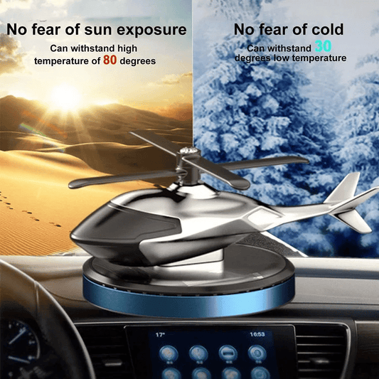 (⏰49% OFF)-🎁Metal Solar Helicopter Air Freshener v2.0 - 🔥Free air freshener