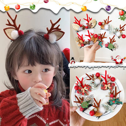 (🎁Christmas Hot Sale- 48% OFF🎁) Reindeer Antlers Xmas Hair Clip