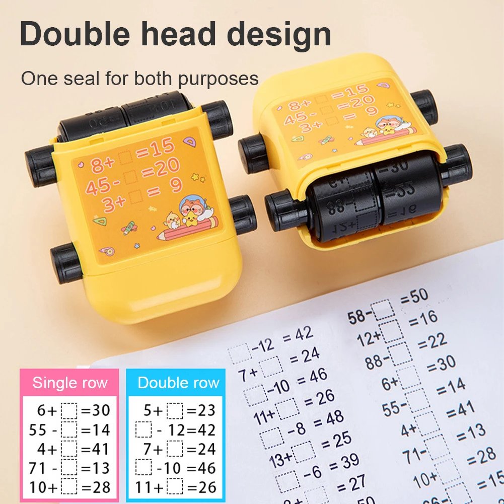 2 in 1 Math Stamps for Kids