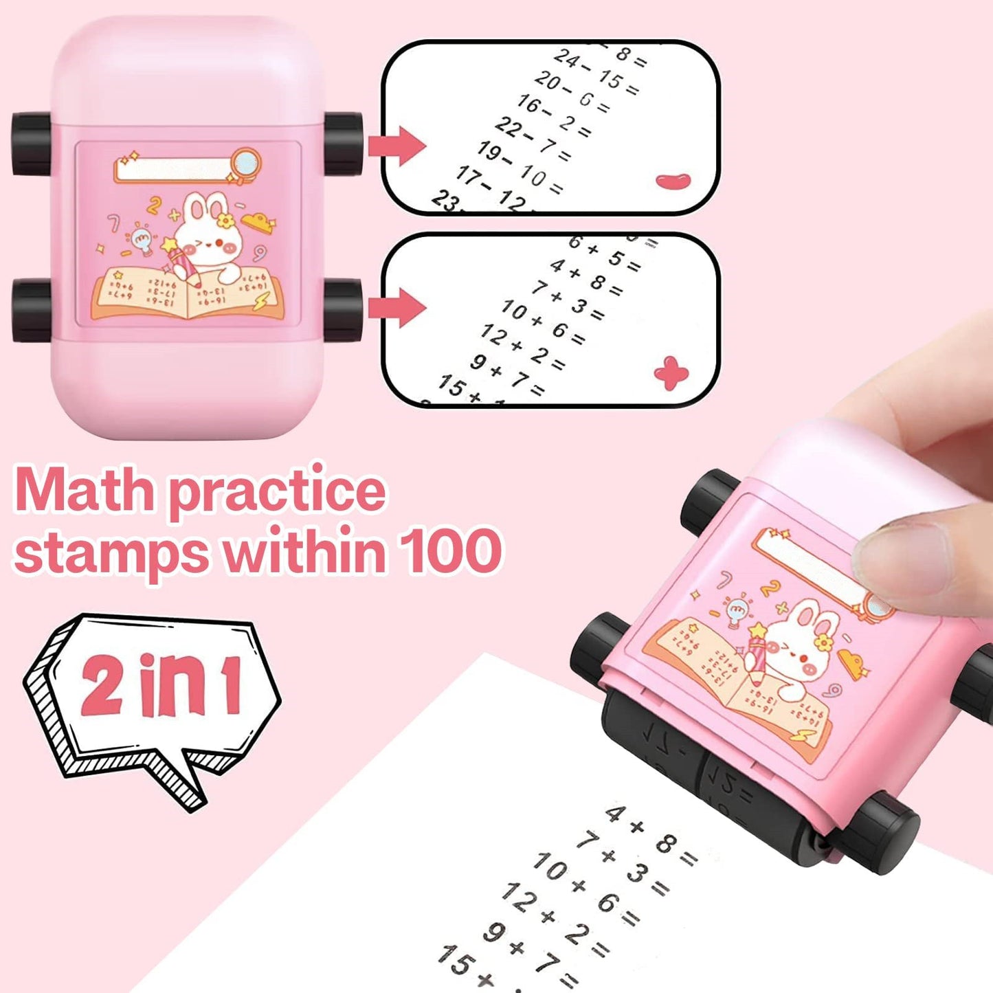 2 in 1 Math Stamps for Kids