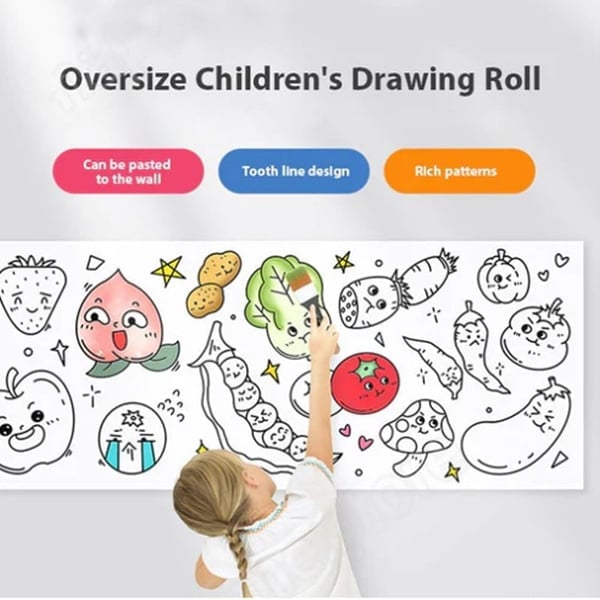 (🔥Last Day Promotion 48% OFF)🔥🔥 Children's Drawing Roll - BUY 3 GET 48%OFF & FREE SHIPPING NOW!