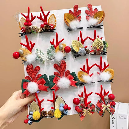 (🎁Christmas Hot Sale- 48% OFF🎁) Reindeer Antlers Xmas Hair Clip