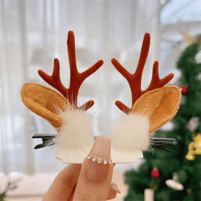 (🎁Christmas Hot Sale- 48% OFF🎁) Reindeer Antlers Xmas Hair Clip