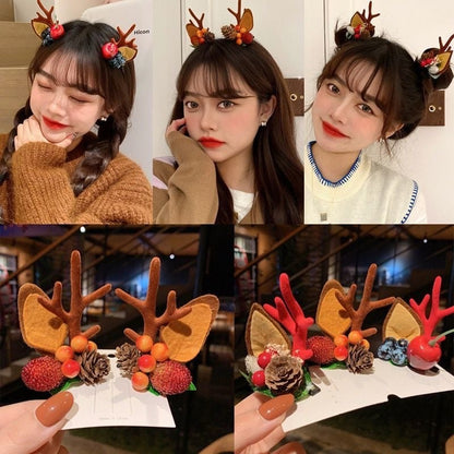 (🎁Christmas Hot Sale- 48% OFF🎁) Reindeer Antlers Xmas Hair Clip